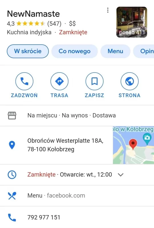 new namaste kołobrzeg